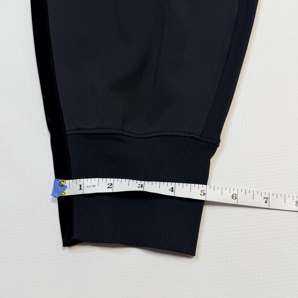 Athleta Jogger Pants Womens XL Black High Rise Rib Waist Zip Pockets Stretch - Picture 8 of 13